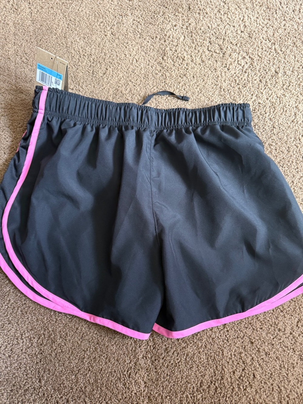 Nike Tempo Women’s Black Athletic Shorts with Pink Trim Size M NWT - Picture 4 of 4